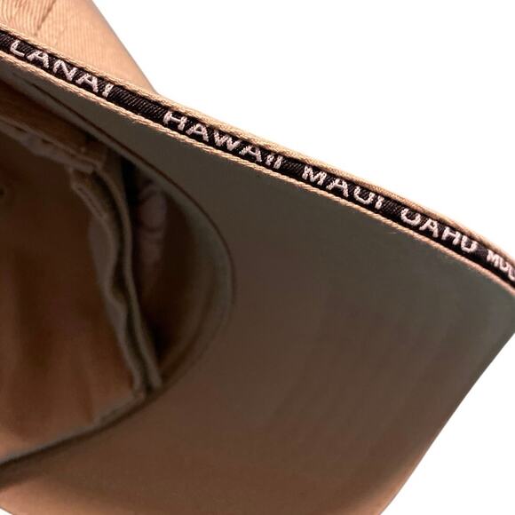 SURFWEAR Hawaiian Classics Souvenir Turtle Logo Tan Cotton Baseball Cap NEW - Picture 12 of 13